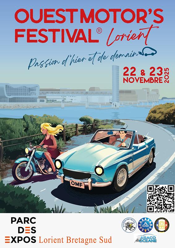 Affiche ouest motors festival lorient 2025